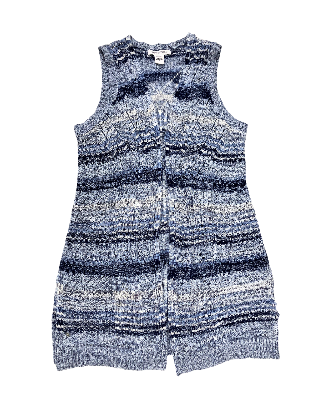 99 Jane Street Blue Knit Vest