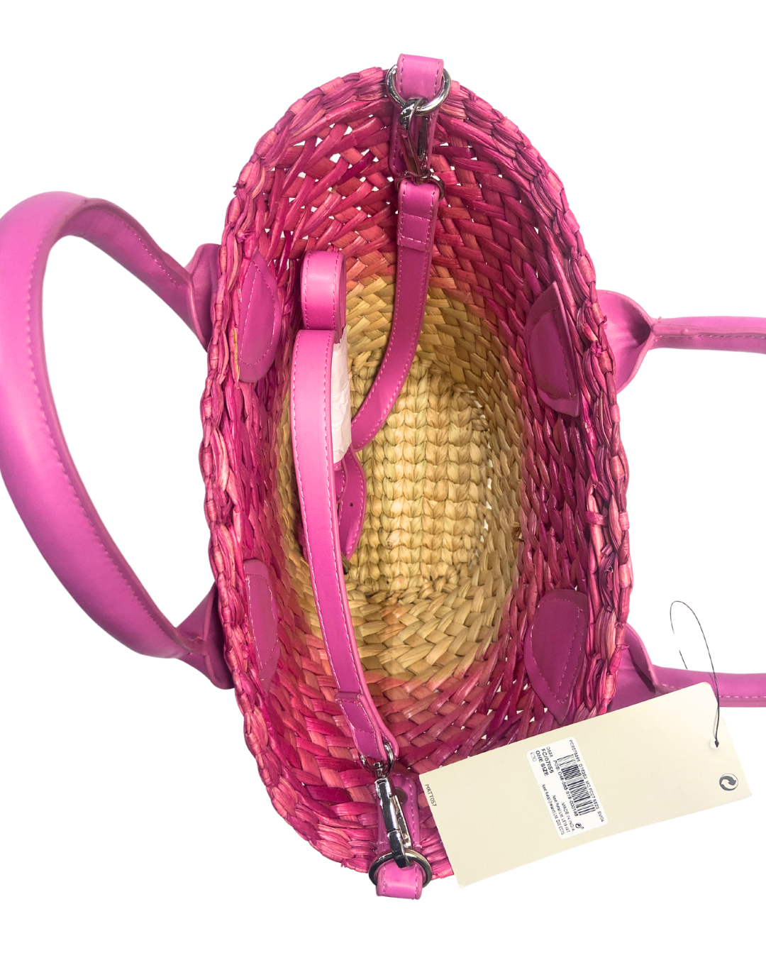 Next Pink Ombre Basket Bag with Detachable Strap