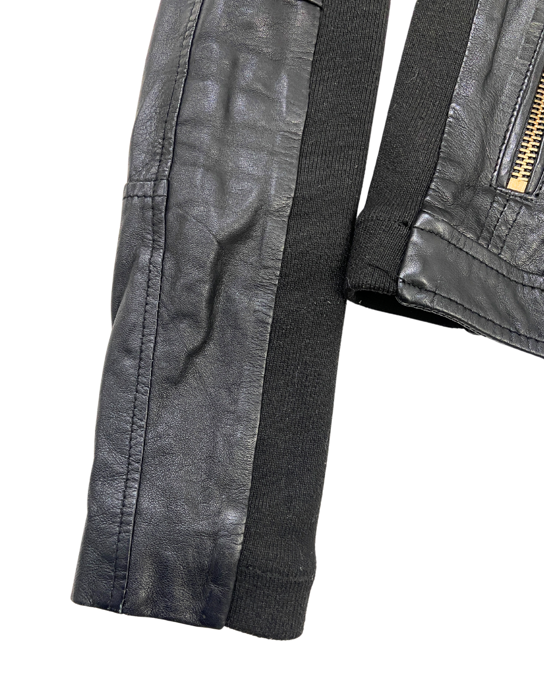 Mango Black Leather Jacket