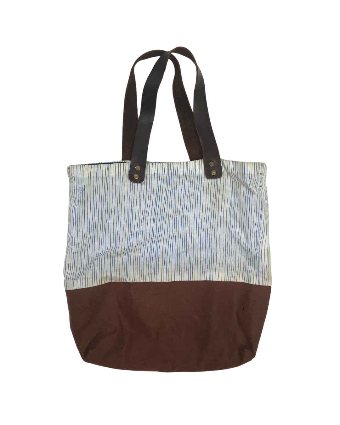 Mixed Fabric Tote Bag