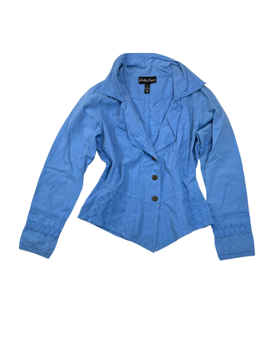 Gretty Zueger Blue Embroidered Jacket