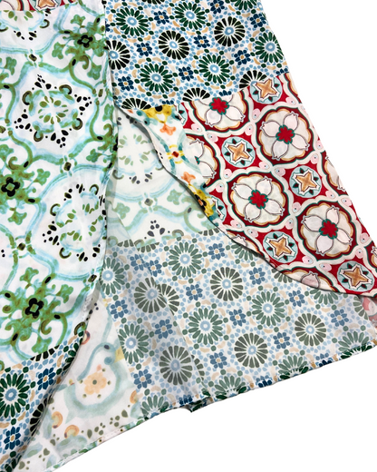 Multi Colour Tapestry Midi Skirt