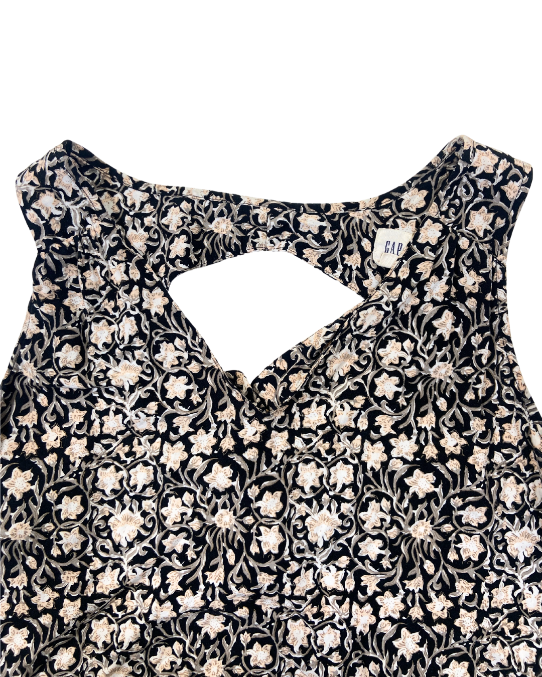 Gap Black Floral Dress