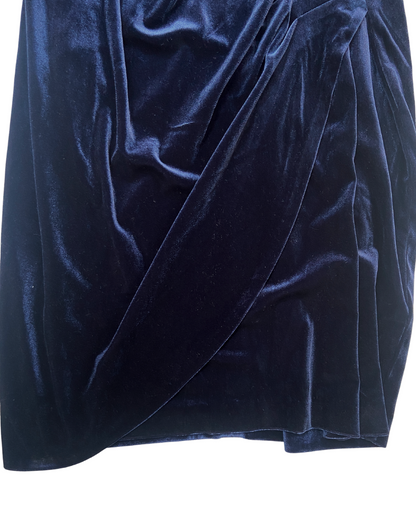 DKNY Blue Velvet Dress