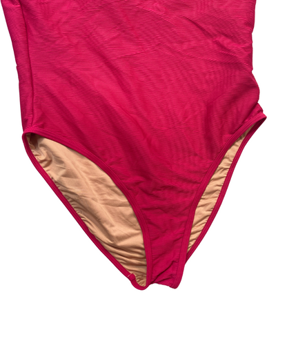 J. Crew Pink One Shoulder Swimsuit