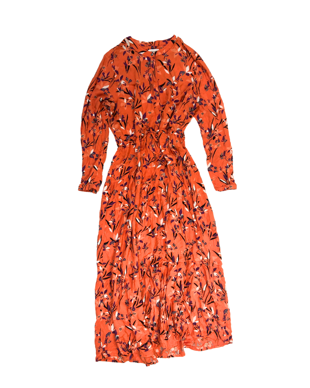 Armed Angels Orange Floral Dress