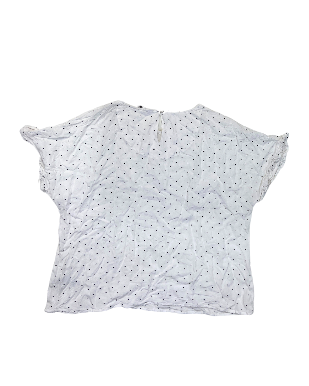 M&S White Polka Dot Shirt