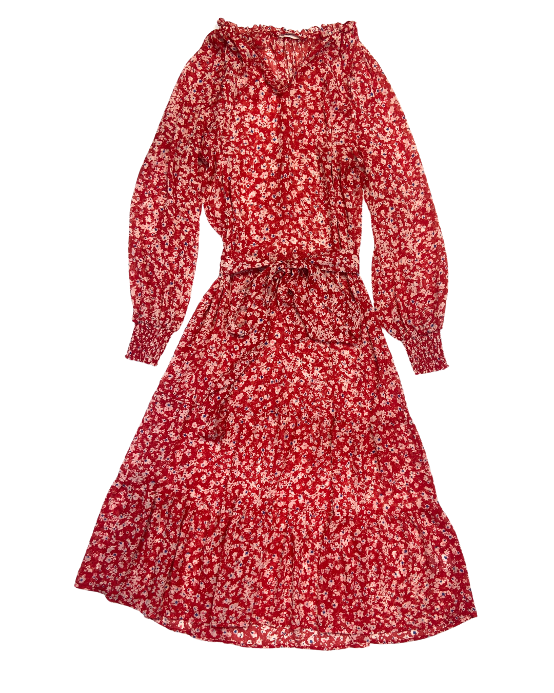 Hush Red Floral Maxi Dress