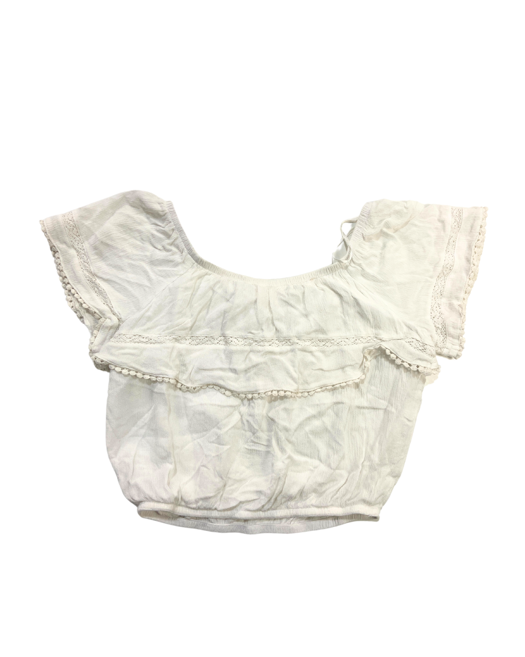 second hand H&amp;M H&amp;M Lace Detail Blouse 6 OWNI