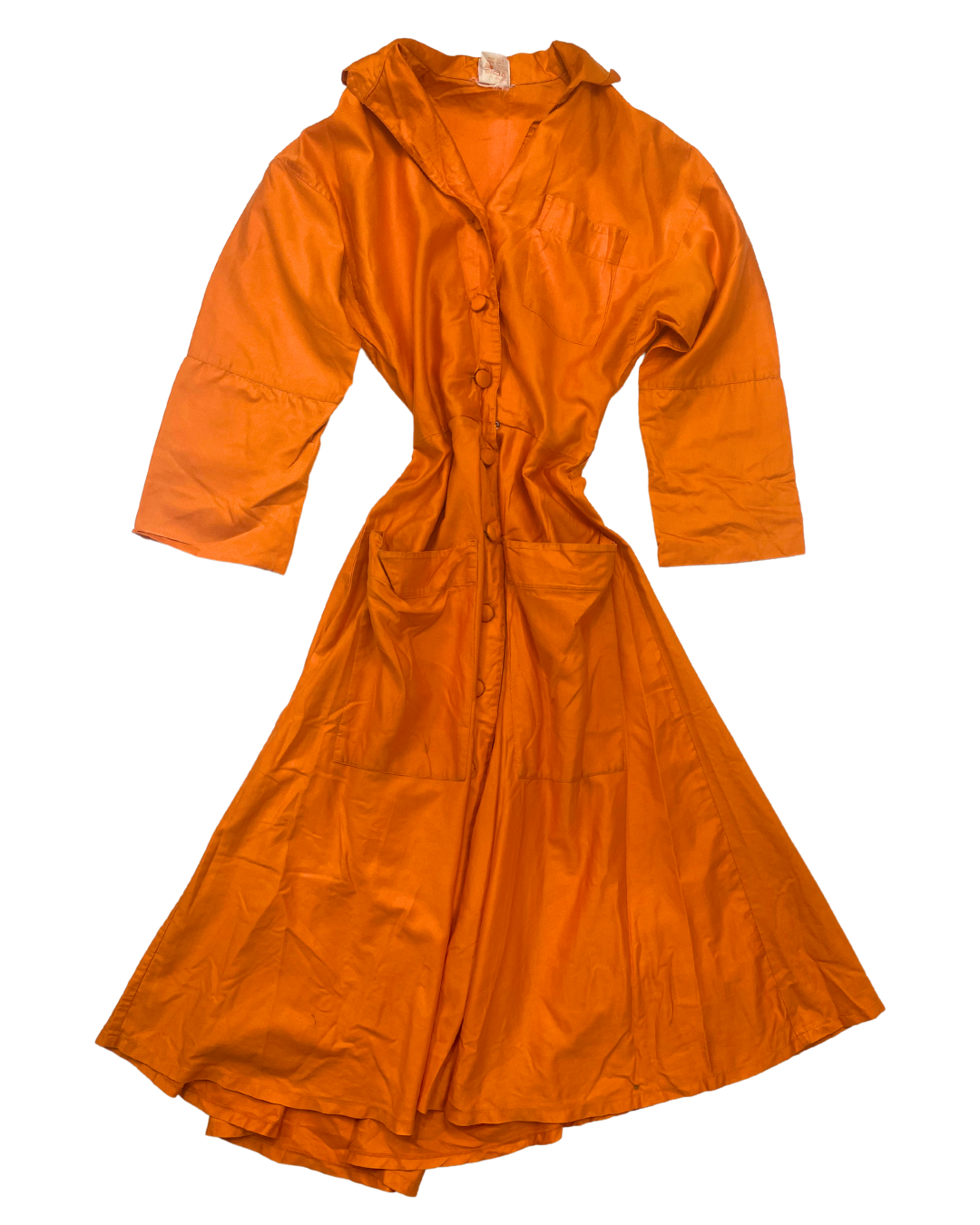 Harrods Orange Button Dress