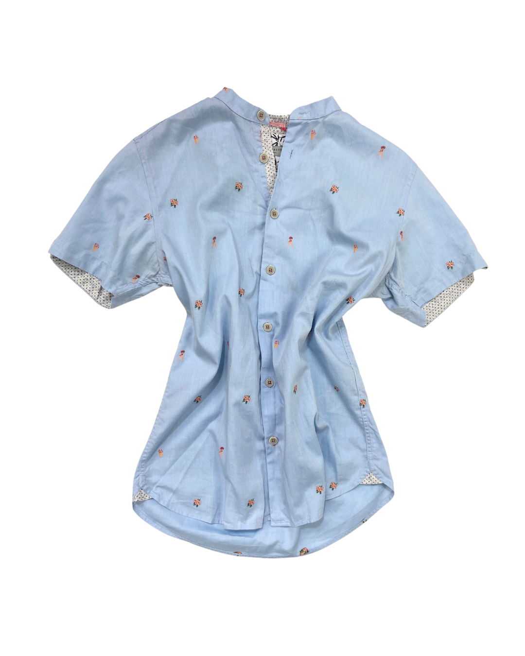 Ted Baker Blue Embroidered Shirt