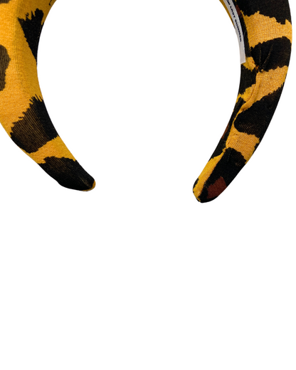 Sew Last Summer Yellow Leopard Headband
