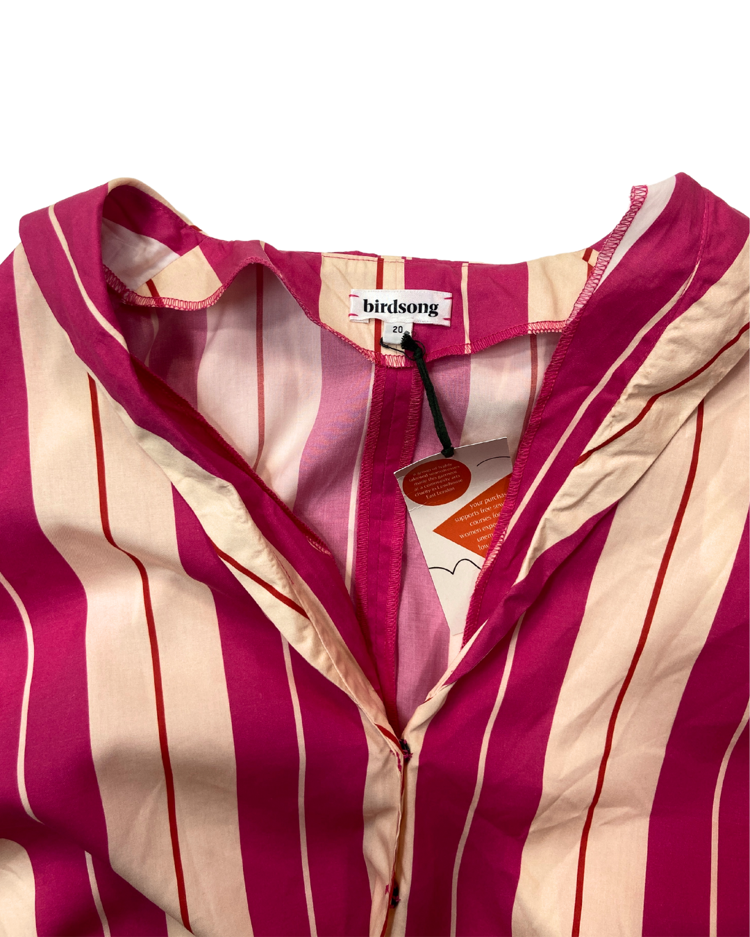 Birdsong Pink Stripe Shirt