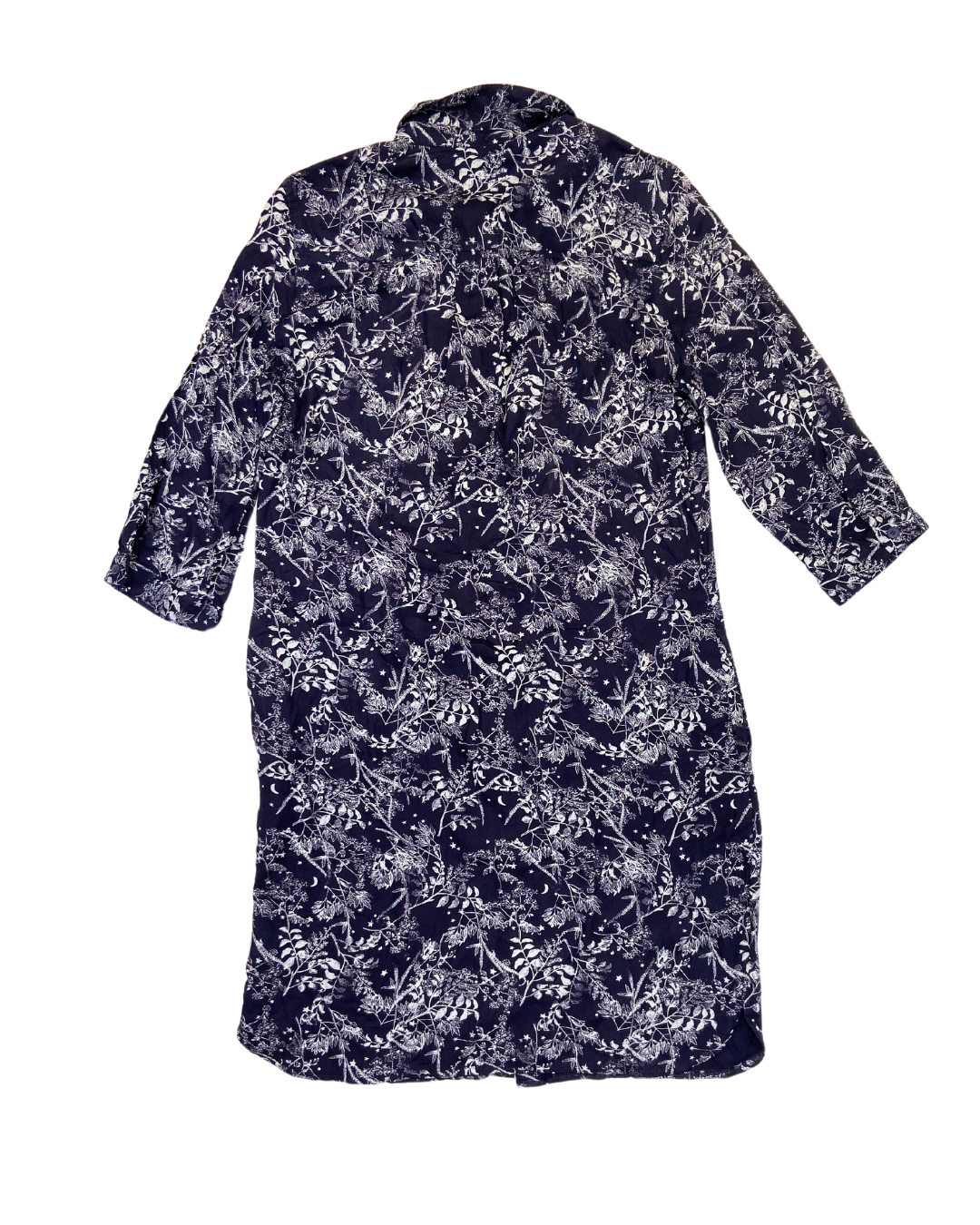 Next Navy Floral Shirt Dress