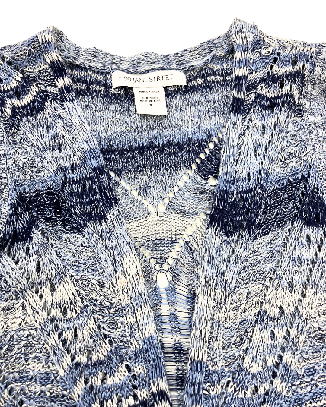 99 Jane Street Blue Knit Vest