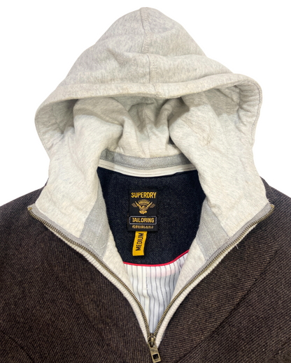 second hand Superdry Japan Superdry Wool-Blend Hooded Jacket with Hood 20 OWNI