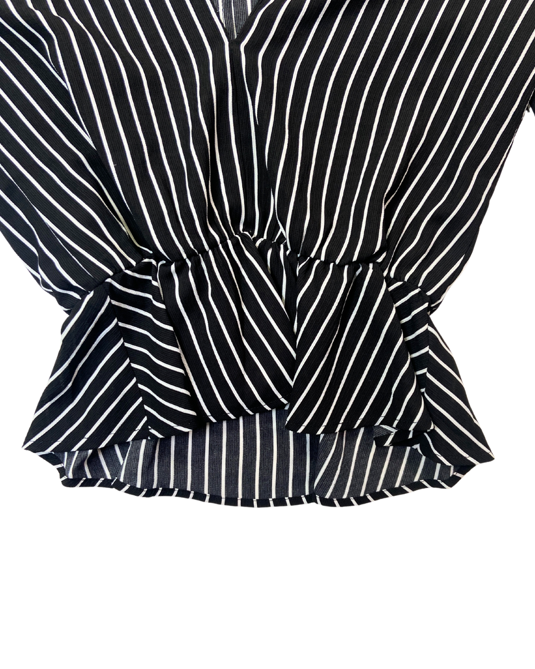 Sisterhood Black Stripe Cropped Blouse