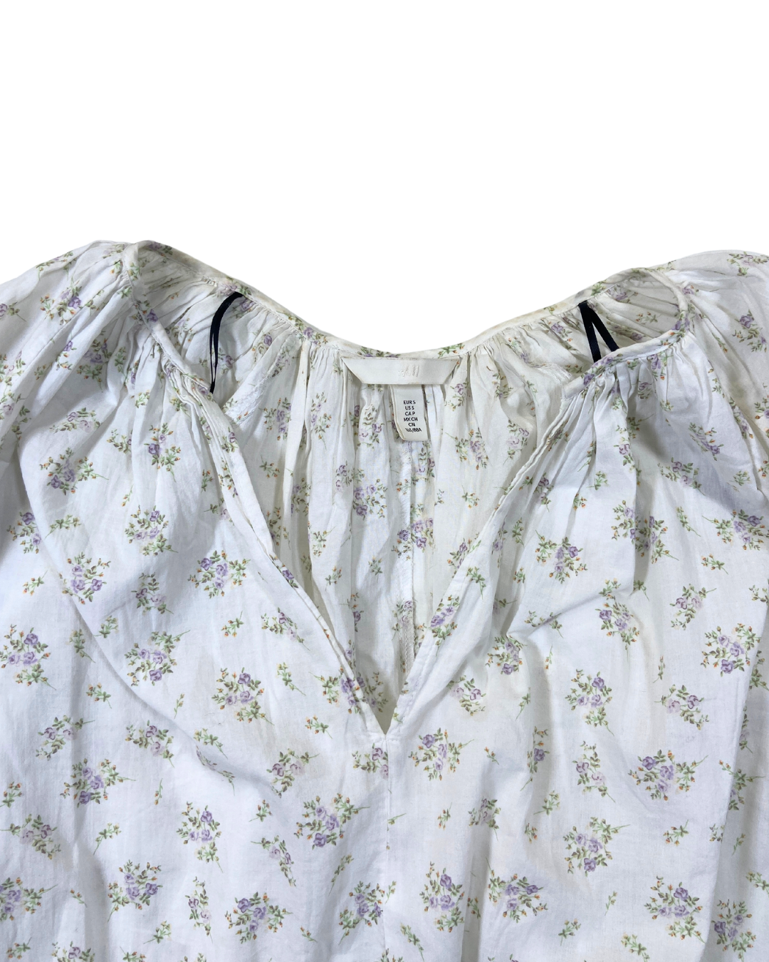 H&M White Floral Smock Dress – OWNI H&M White Floral Smock Dress – OWNI