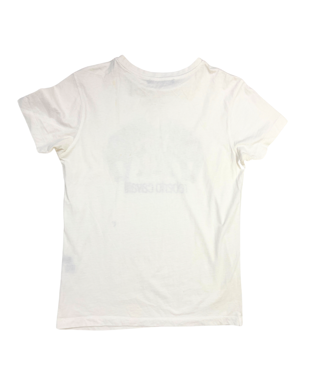 Roberto Cavalli Graphic White T-Shirt