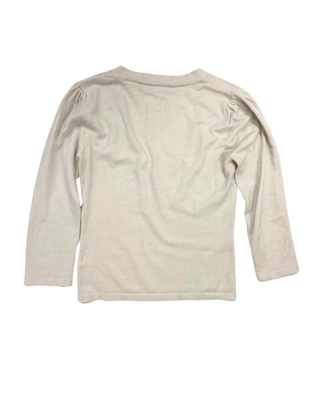 Vintage Cream Square Neck Knit