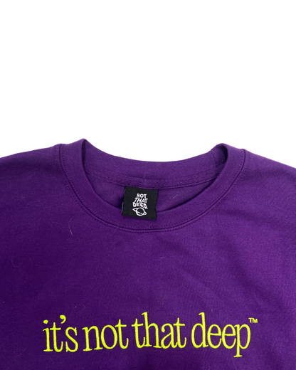 Not That Deep Purple Crewneck Sweatshirt