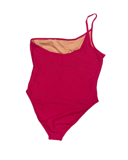 J. Crew Pink One Shoulder Swimsuit