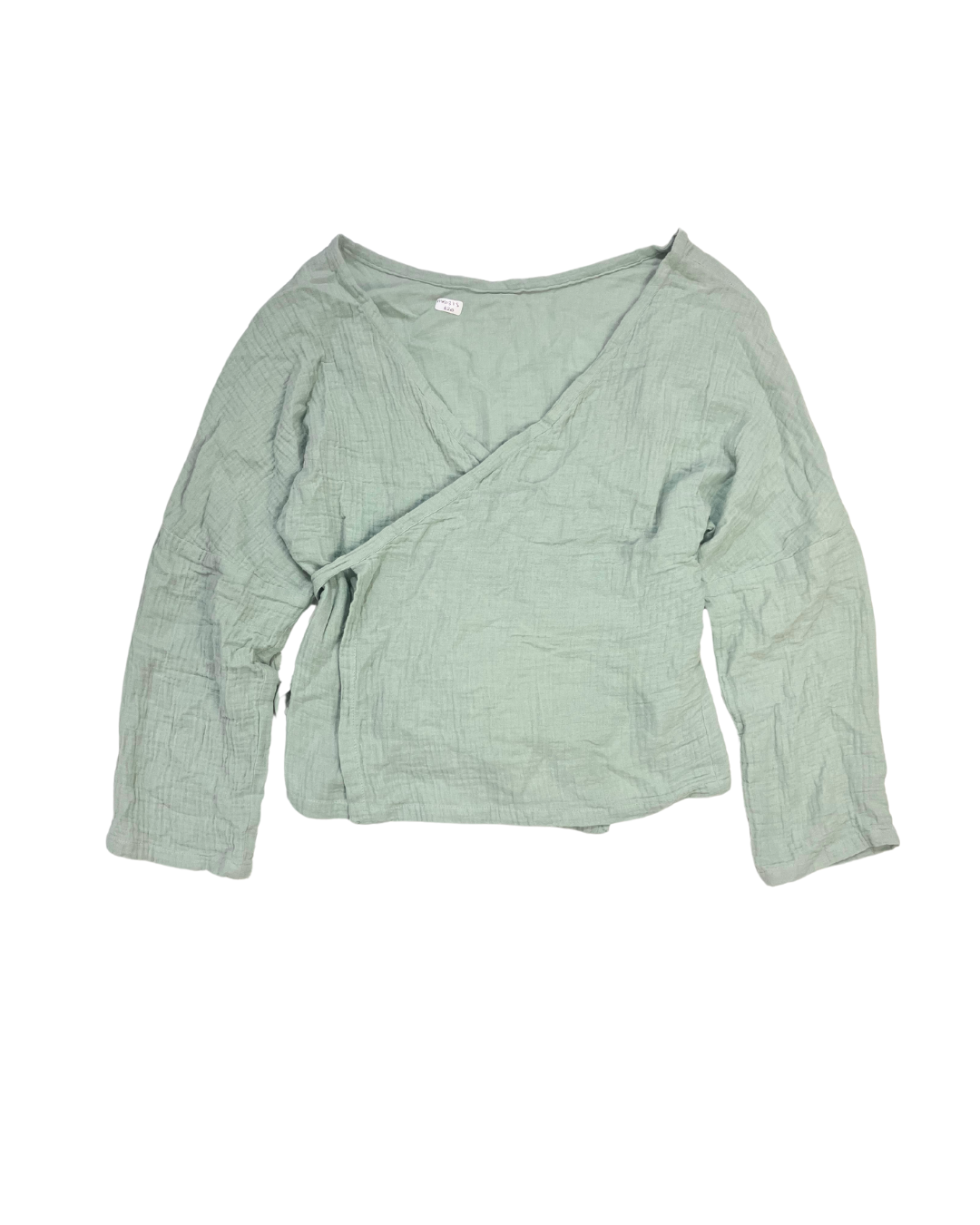 Studio Roake Green Tie Wrap Top