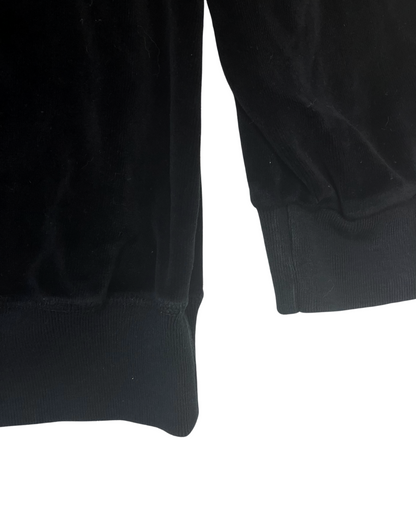 Black Velour Polo Shirt