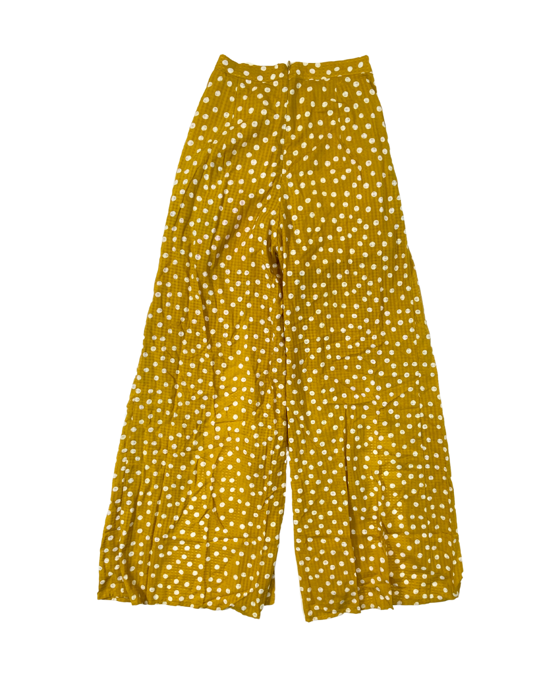 Runaway Mustard Polka Dot Wide Leg Trousers