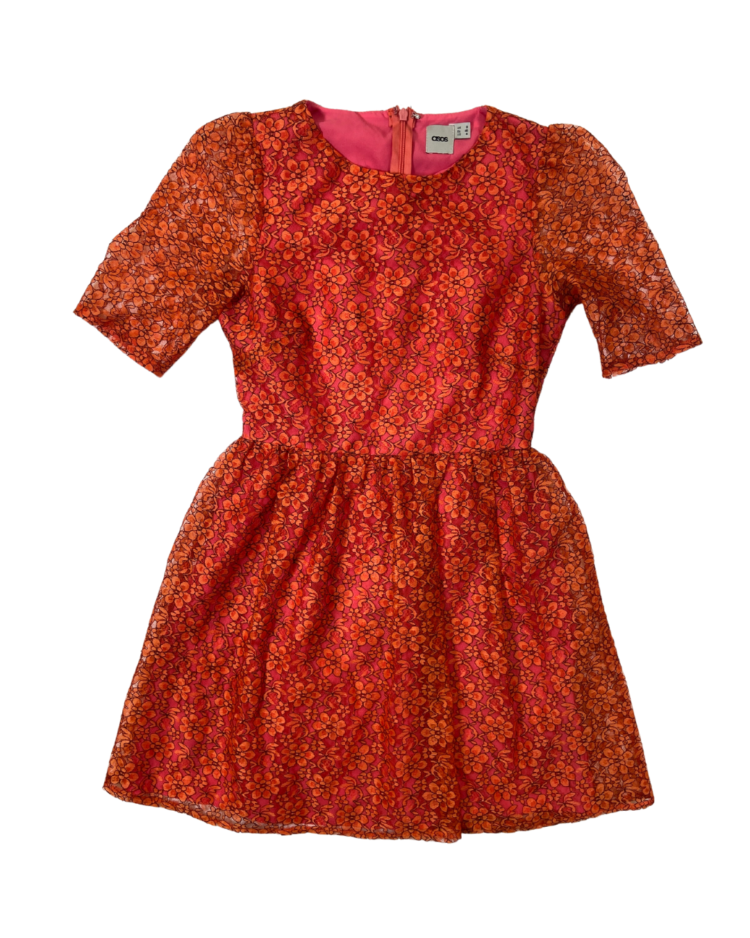 ASOS Orange Floral Mini Dress