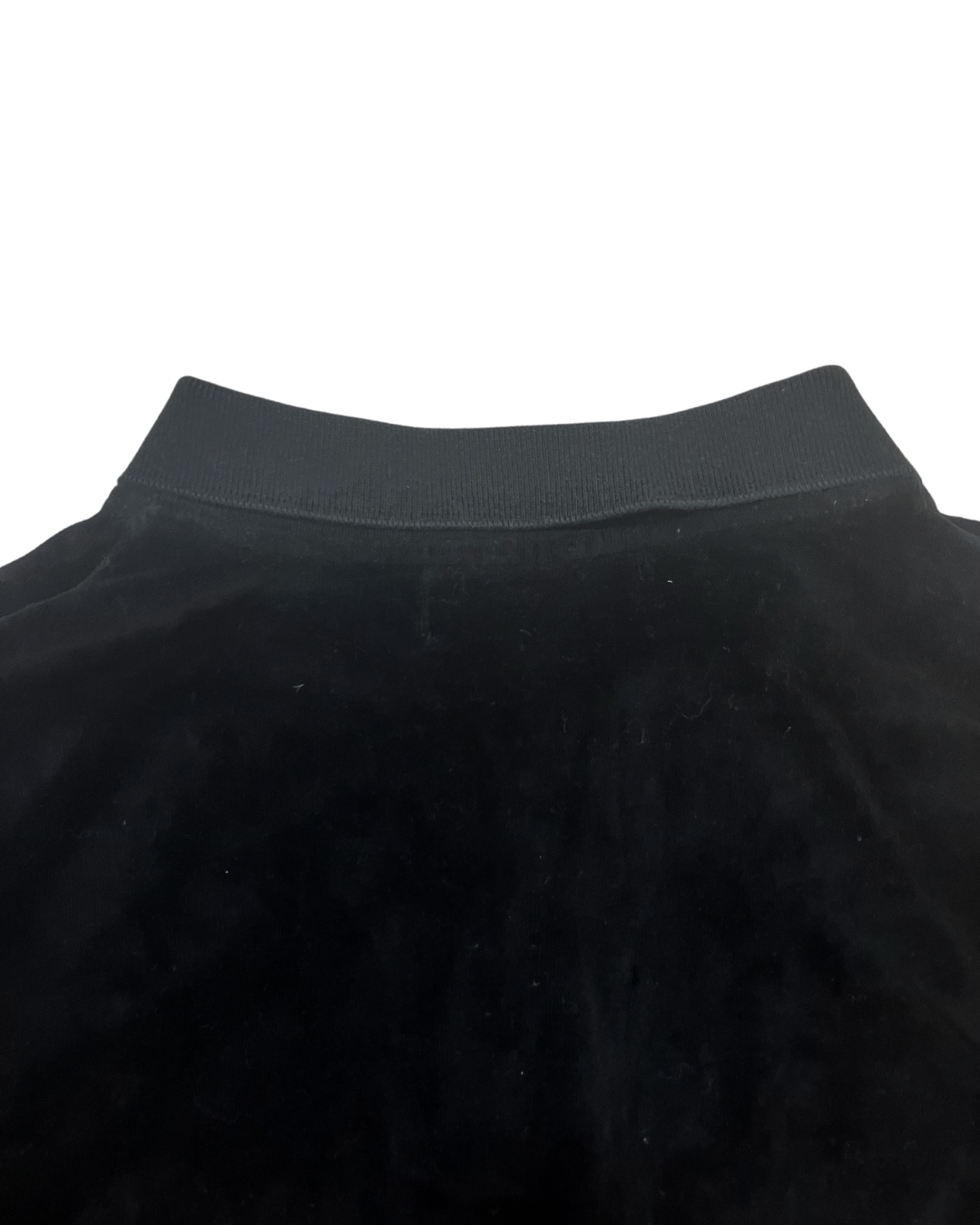 Black Velour Polo Shirt