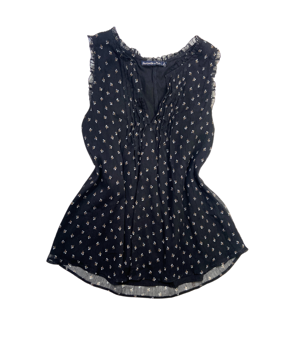 Black Floral Blouse