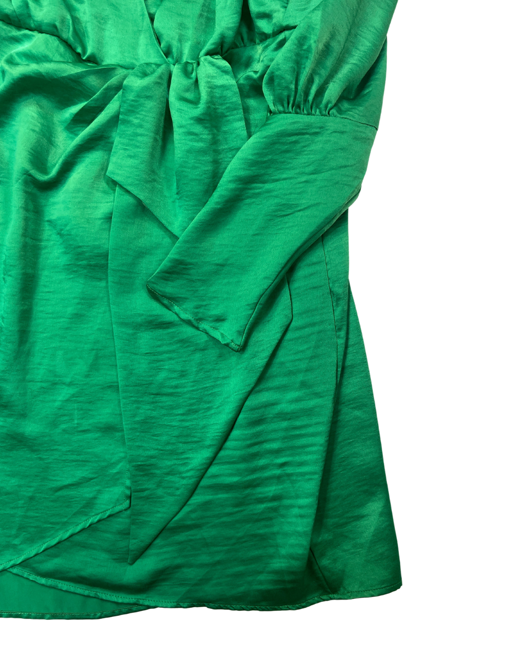 Vila Green Satin Mini Dress