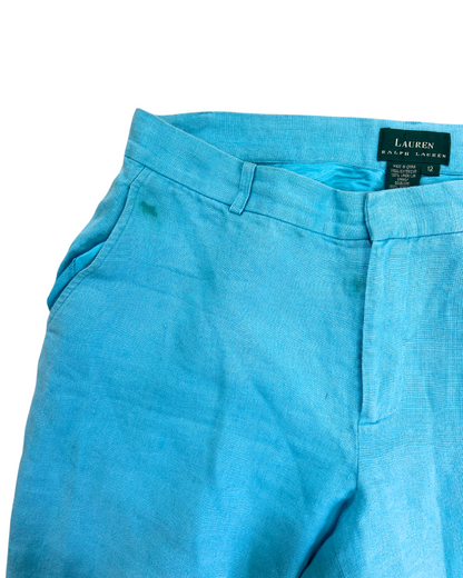 Ralph Lauren Blue Linen Trousers