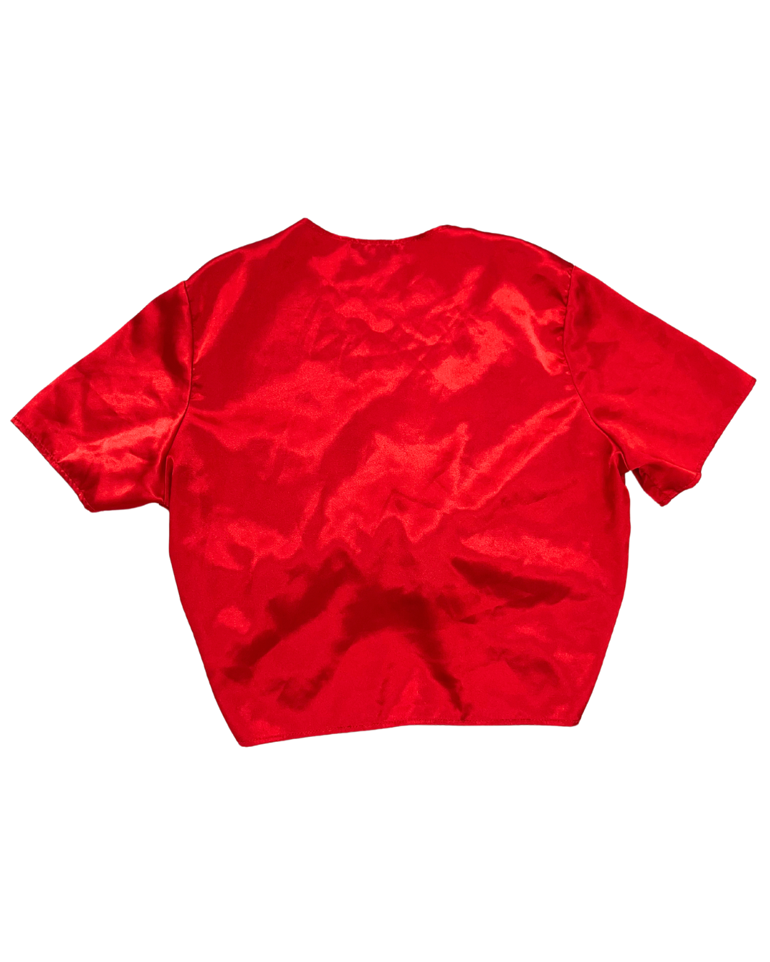 Lioness Red Silk Top