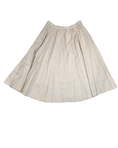 Uniqlo Cream Polka Dot Mini Skirt Size M