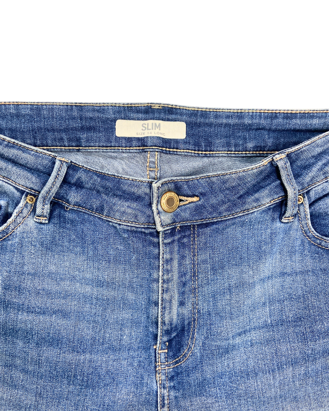 Marks and Spencer Blue Straight Jeans