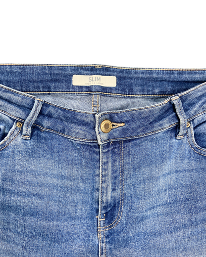 Marks and Spencer Blue Straight Jeans