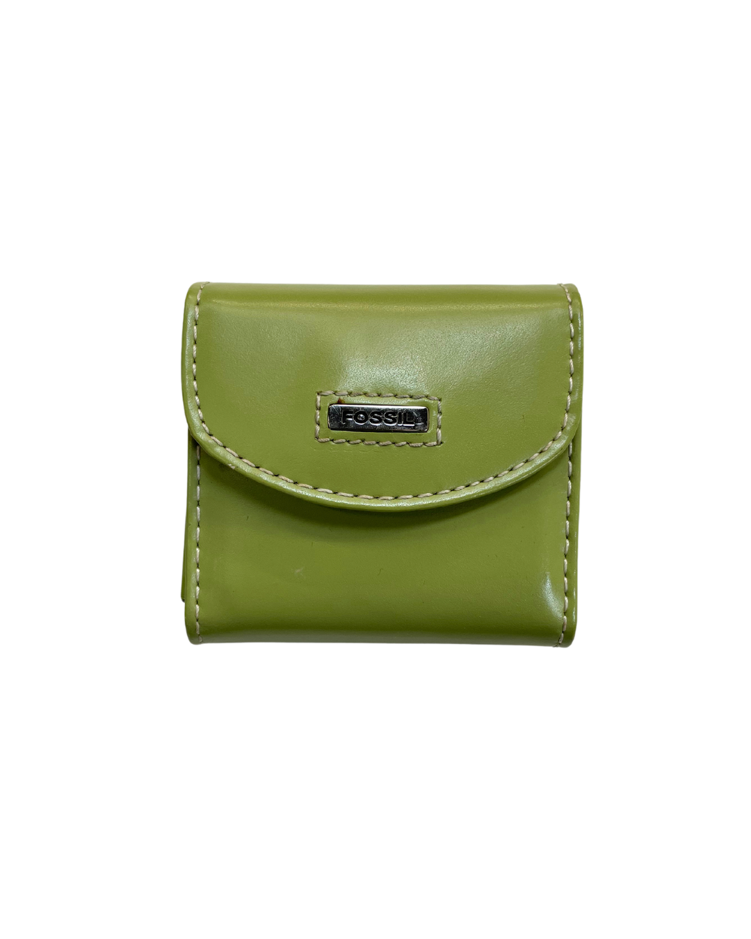 Fossil green leather purse hotsell