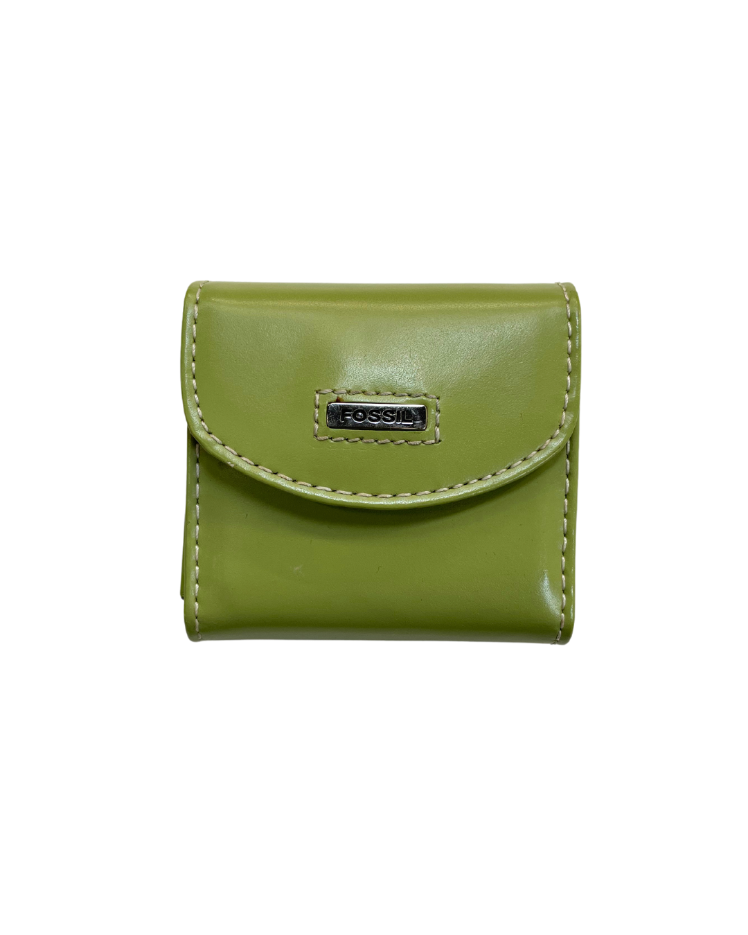 Fossil Green Leather Pouch