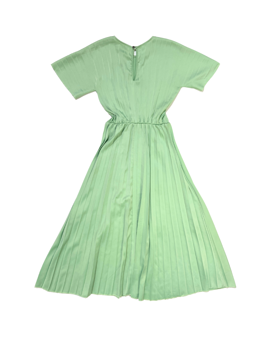 Garconne Pastel Green Pleated Midi Dress