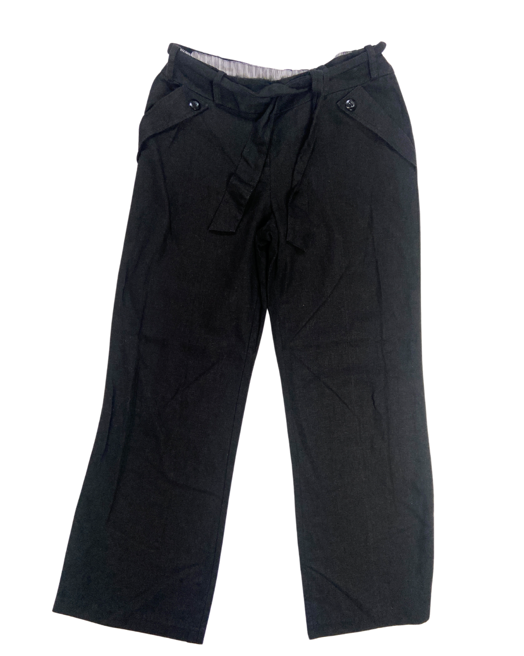 second hand New Look New Look Tie Waist Black Chino 5 OWNI