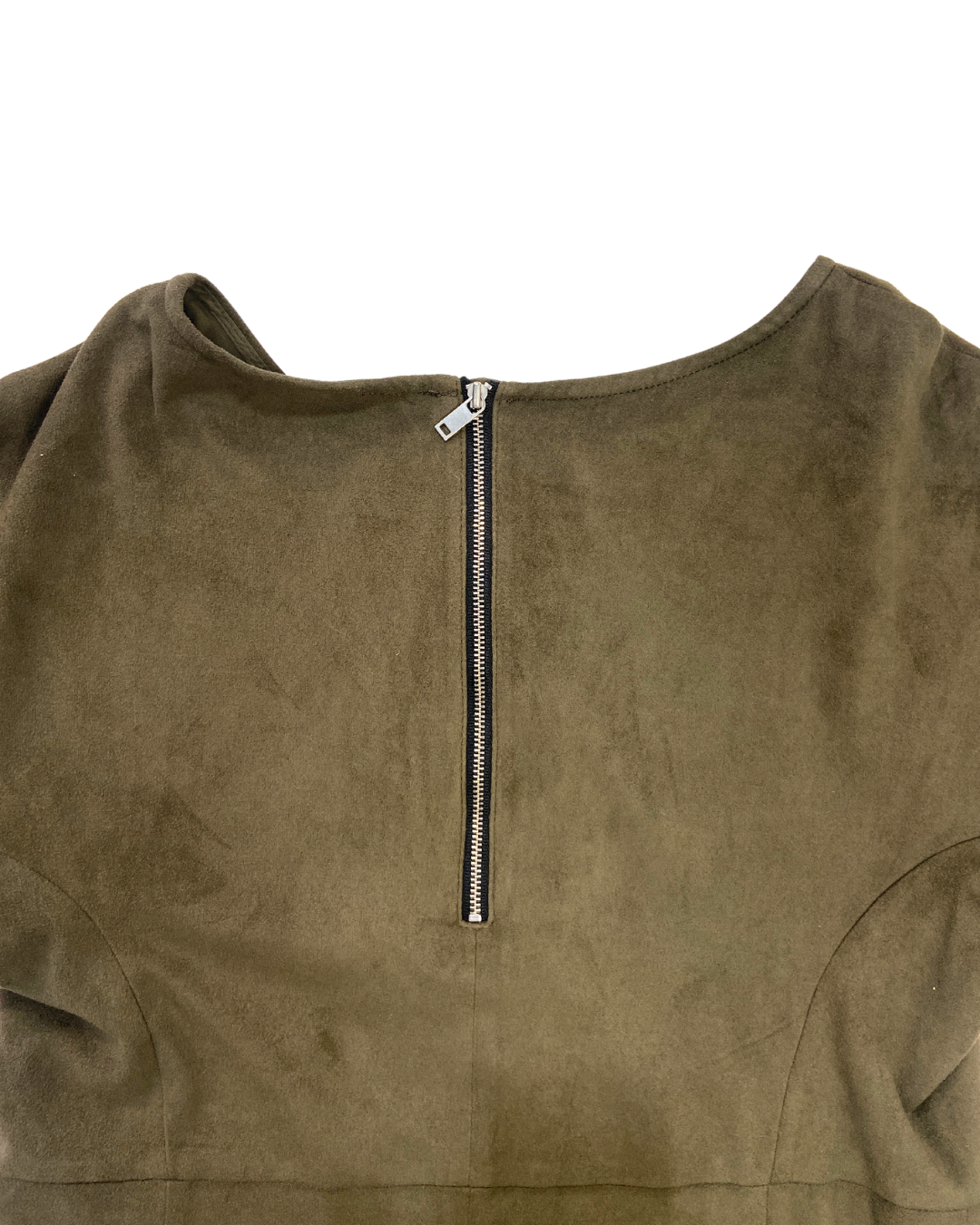 Oliver Bonas Khaki Suede Dress