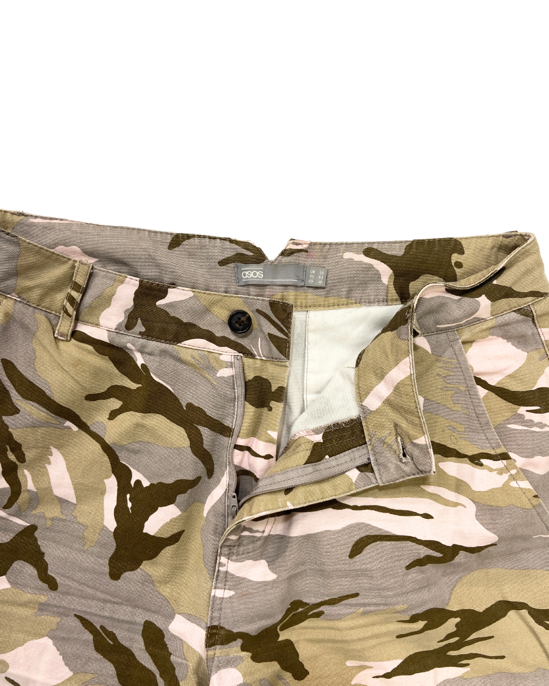 ASOS Camouflage Cropped Cargo Trousers