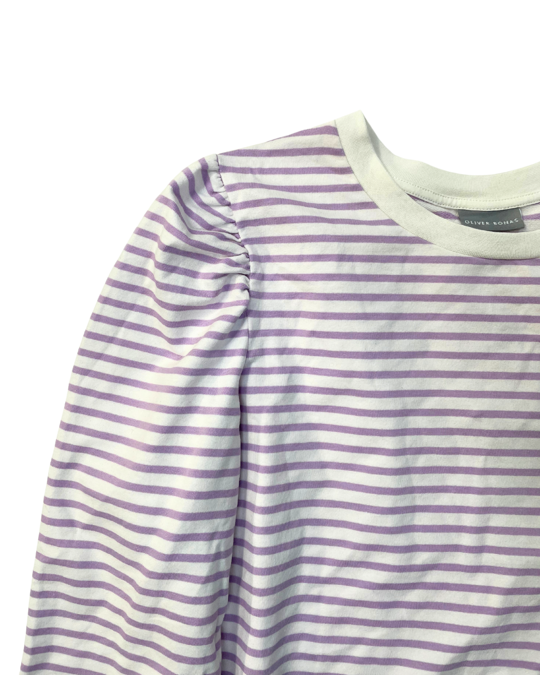 Oliver Bonas Purple Stripe Long Sleeve Top