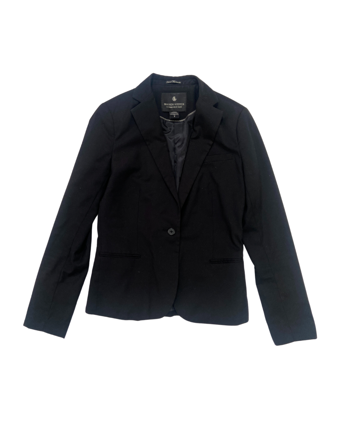 second hand Maison Scotch Maison Scotch Black Blazer 14 OWNI