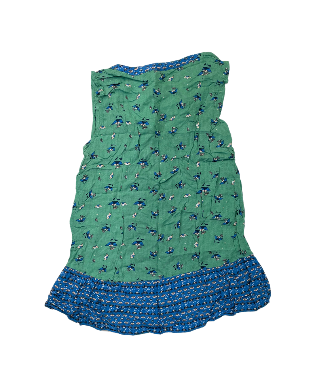 Mantaray Blue and Green Blouse