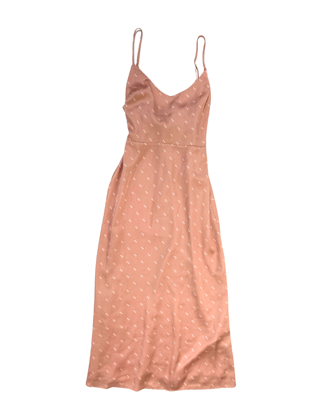 Pink Satin Slip Dress