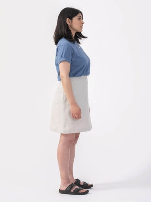 Preloved SAMPLE Sand Linen Mini Skirt