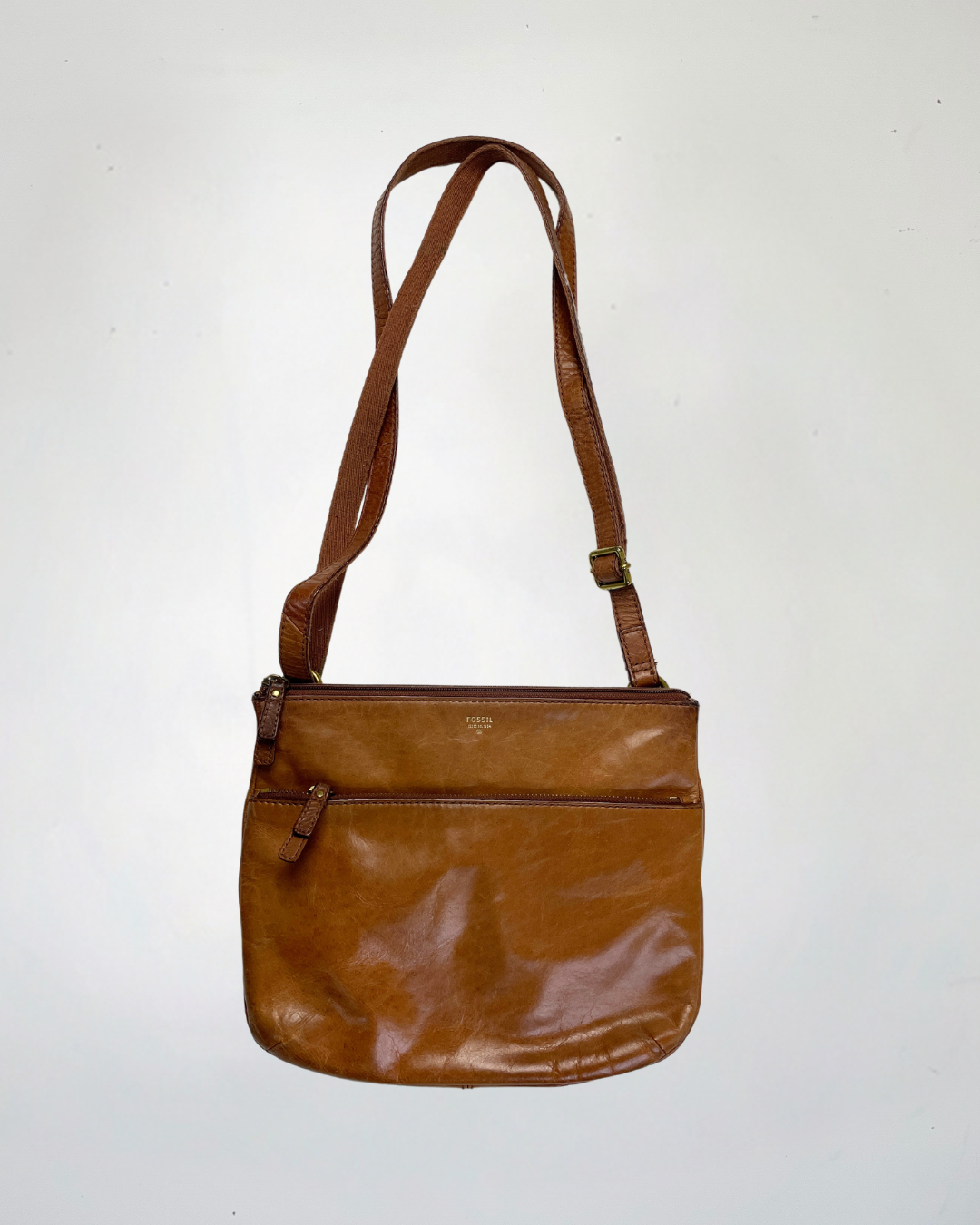 second hand Fossil Crossbody Leather Bag Purse 15 OWNI